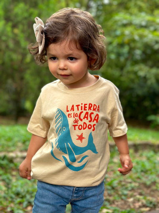 Camiseta ballena para niños y niñas